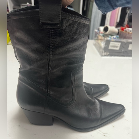 STAUD JUNE BOOTS BLACK LEATHER SIZE 39 🖤 - Picture 10 of 12